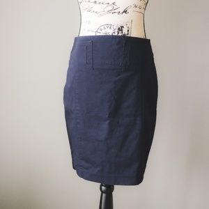 Express dark blue pencil skirt size 2